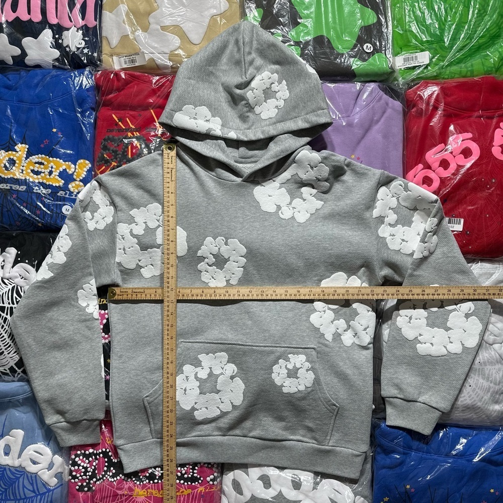 Denim Tears The Cotton Wreath Hoodie βGrayβ - Picture 2 of 9